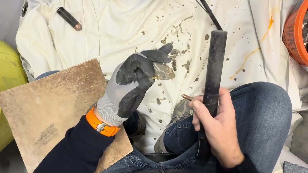 Heat treat biface to point 