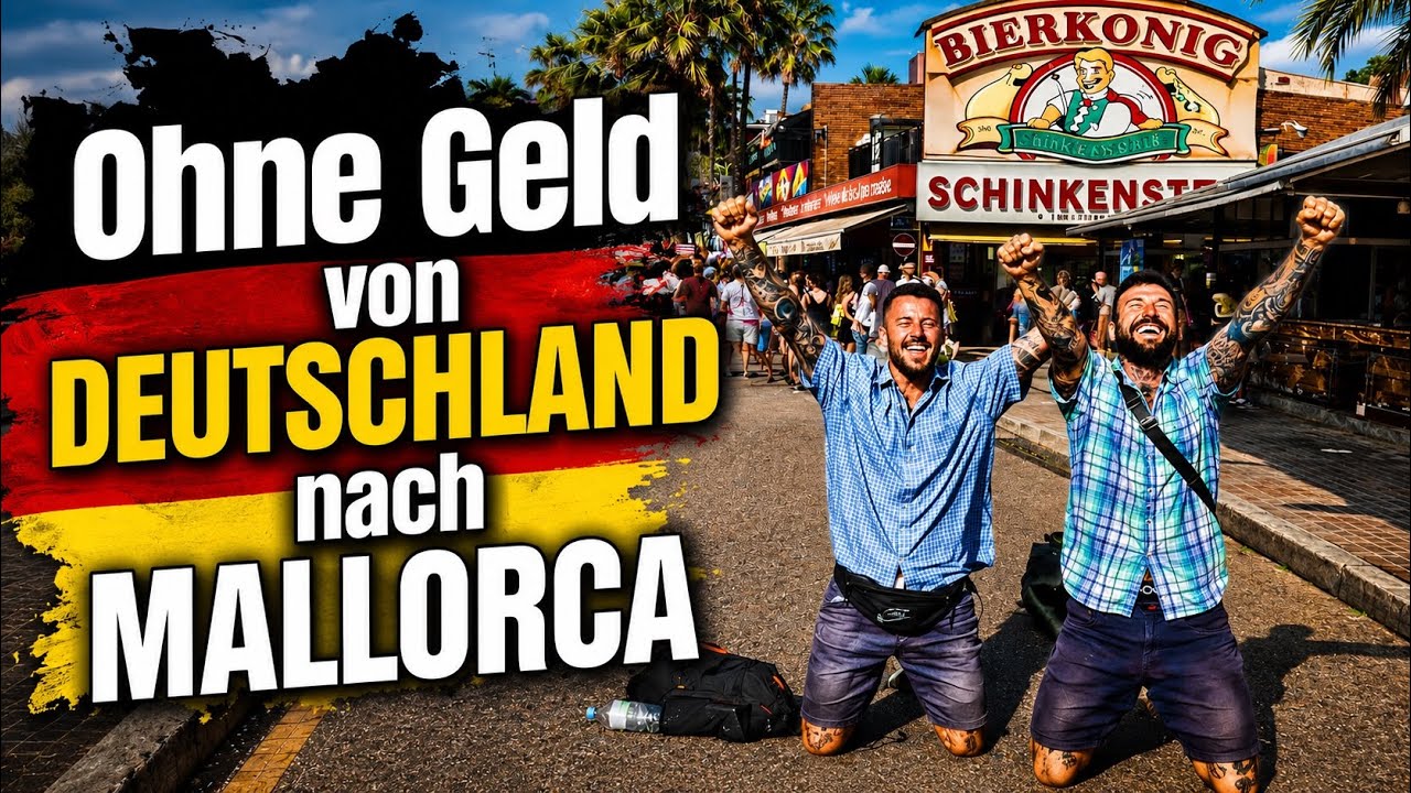 7 TAGE OHNE GELD - So sind wir nach Mallorca gekommen! | BROject Ballermann Finale