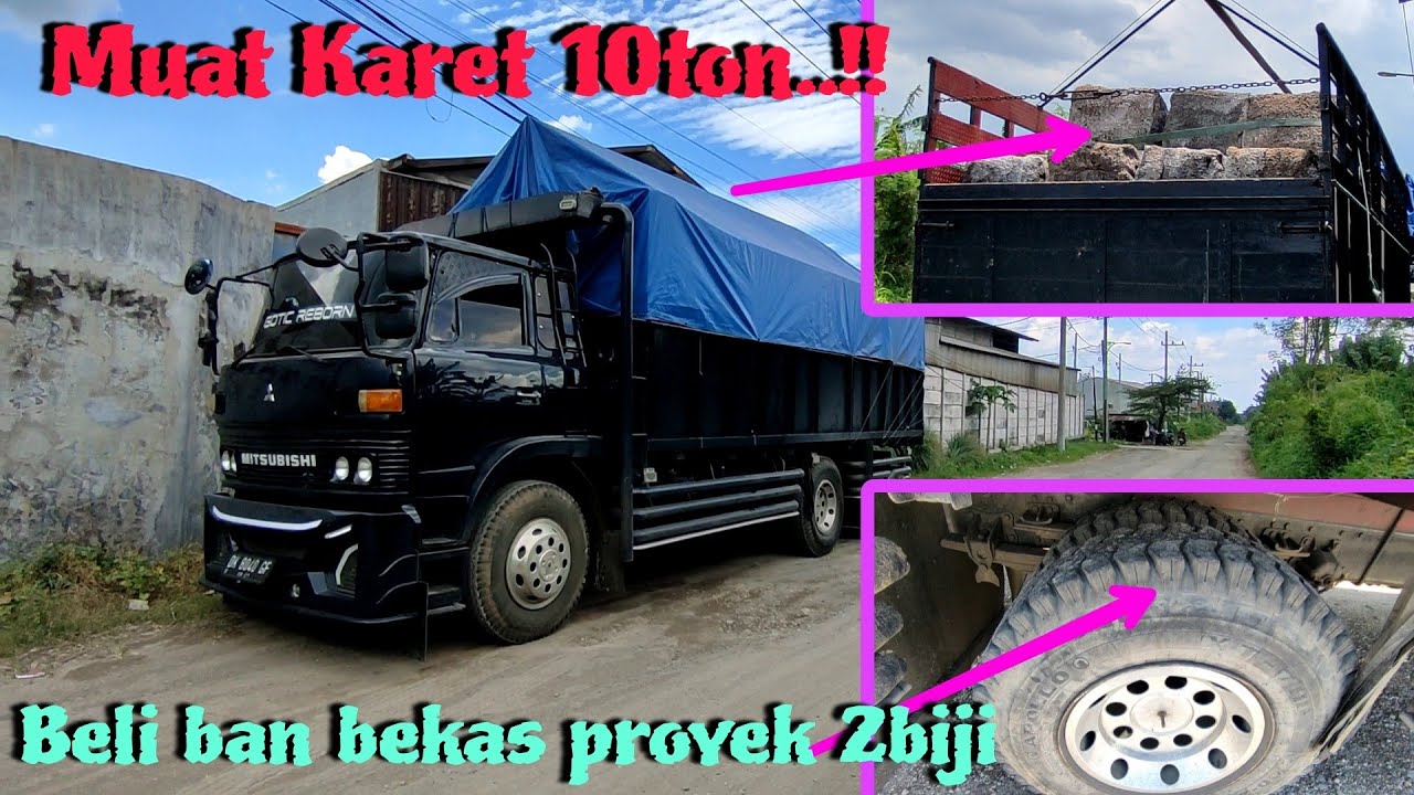 Mbah Gotic habis muat beli ban bekas merk Apollo kuat tapi brisik kalo jalan..!! 😂