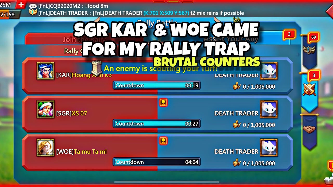 KAR SGR & WOE ПРИШЛИ ЗА МОЕЙ ТРЭЙЛ-ТРЭПОМ | #lordsmobile #rallytraplordsmobile