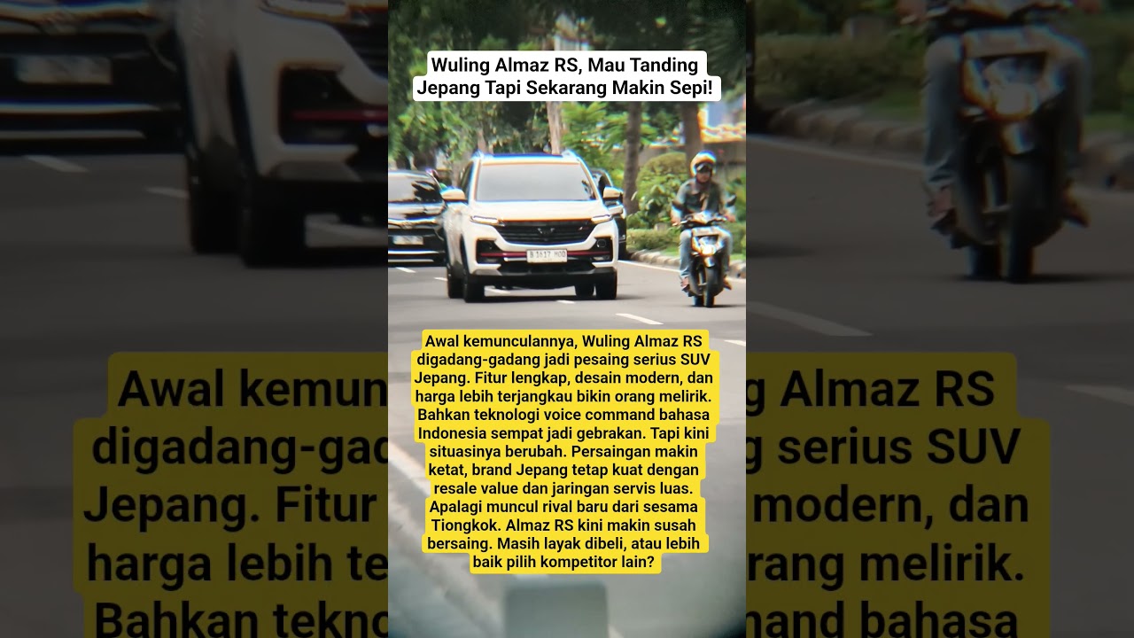 Wuling Almaz RS, Mau Tanding Jepang Tapi Sekarang Makin Sepi!