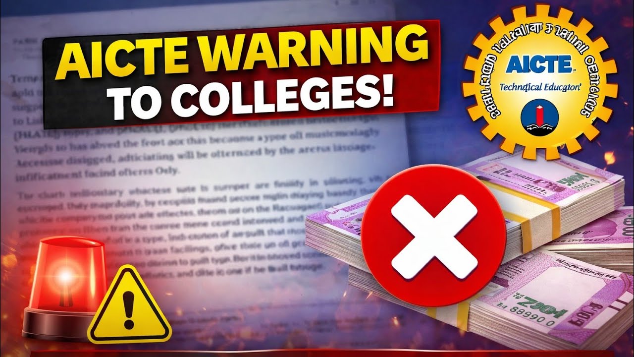 Предупреждение AICTE колледжам! Студенты могут платить дополнительные сборы, плату за обучение в ...