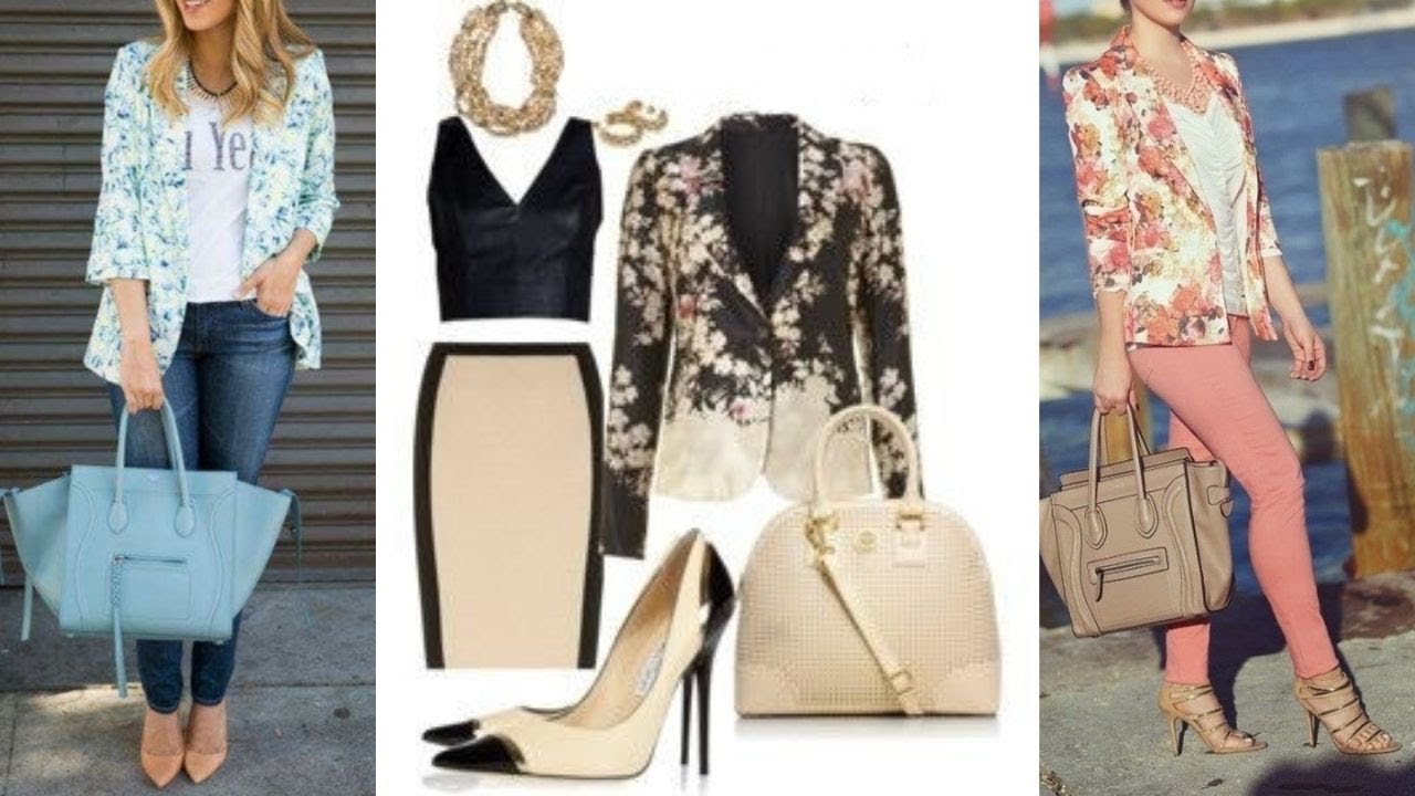 HERMOSOS OUTFITS CON SACO FLOREADO PARA PRIMAVERA VERANO 2022💝OUTFITS WITH FLORAL SACK SPRING SUMMER