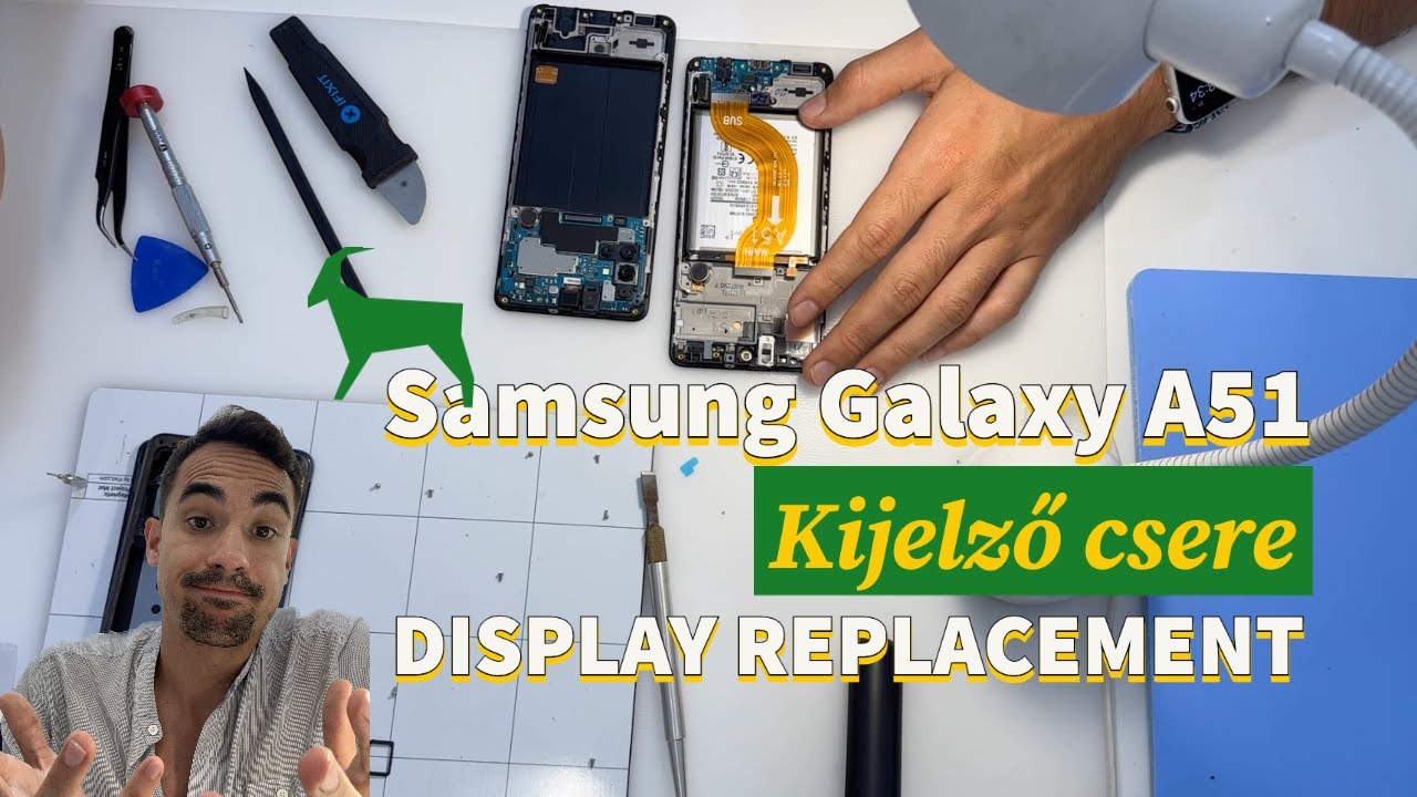 Ez könnyen ment! 😮‍💨🐐 Samsung Galaxy A51 Kijelző csere / Screen replacement
