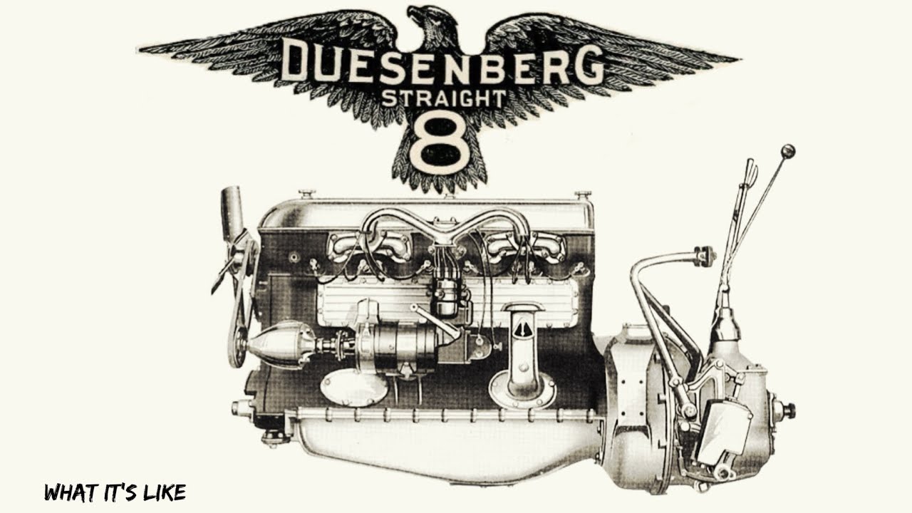 Duesenberg straight eight, hemispheric ￼OHV SOHC 260 cid