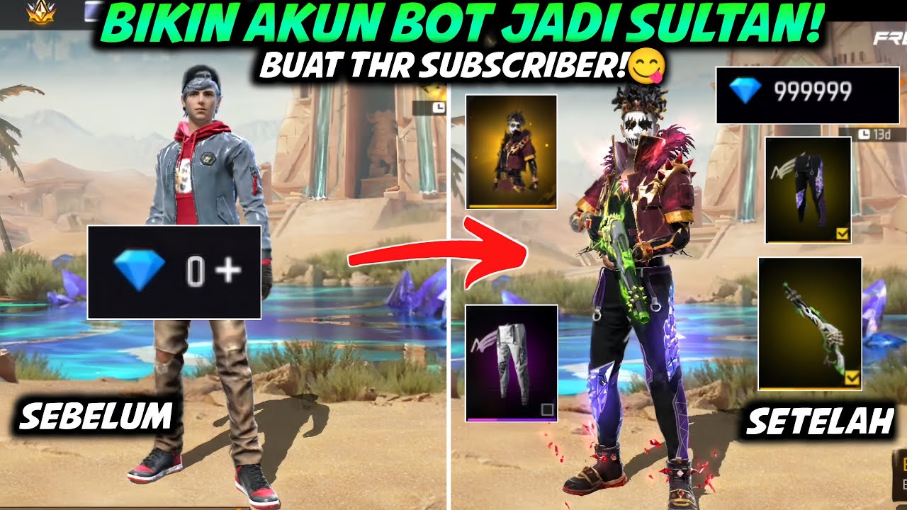 GW BUAT AKUN BARU, TERUS GW JADIIN AKUN SULTAN BUAT SUBSCRIBER 😱