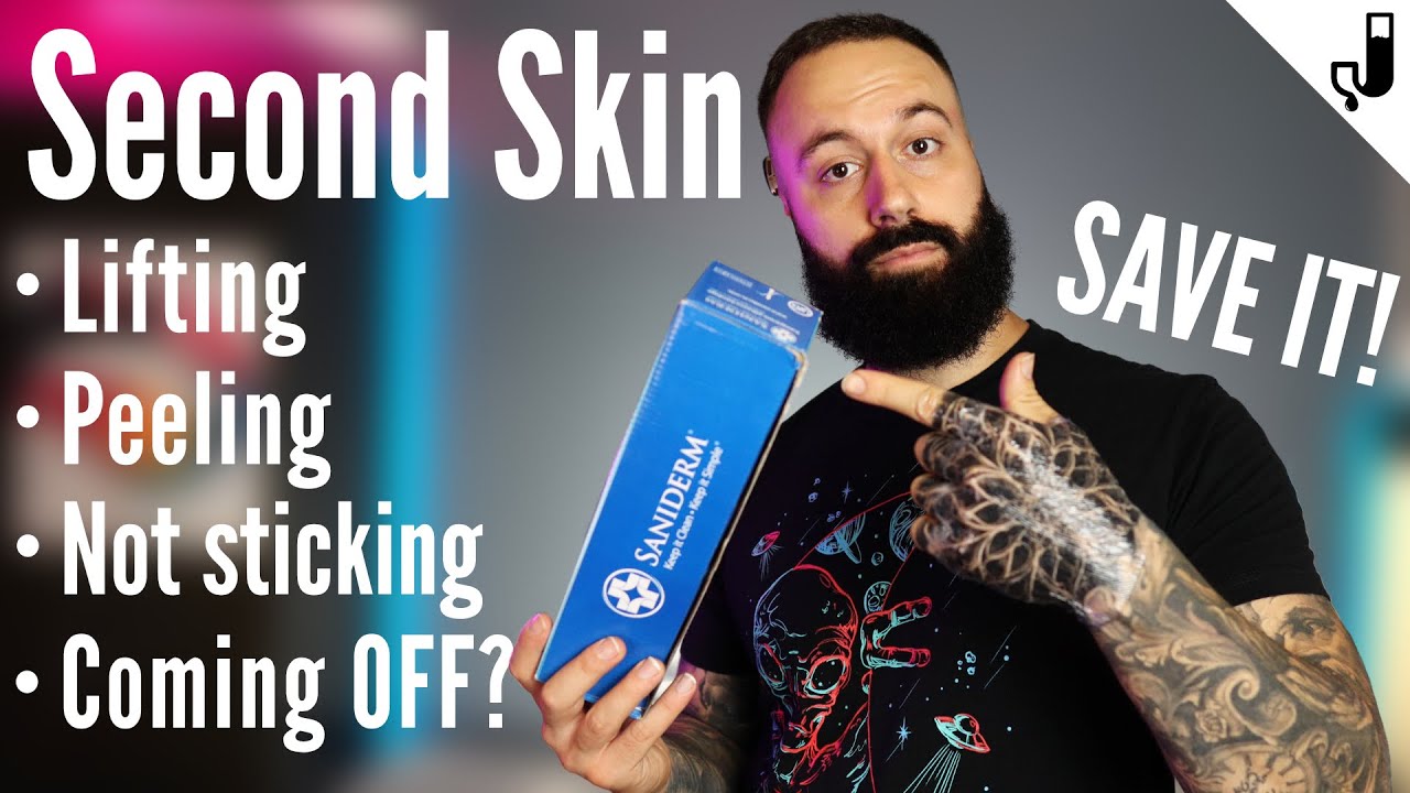 HOW TO REPAIR & SAVE Saniderm on a NEW TATTOO *works for any second skin products*