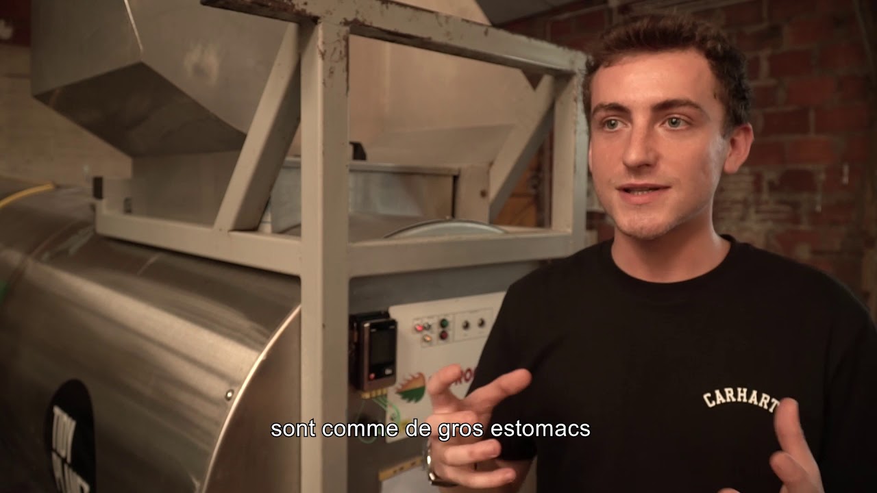 Vépluche présente son usine de compostage électro-mécanique
