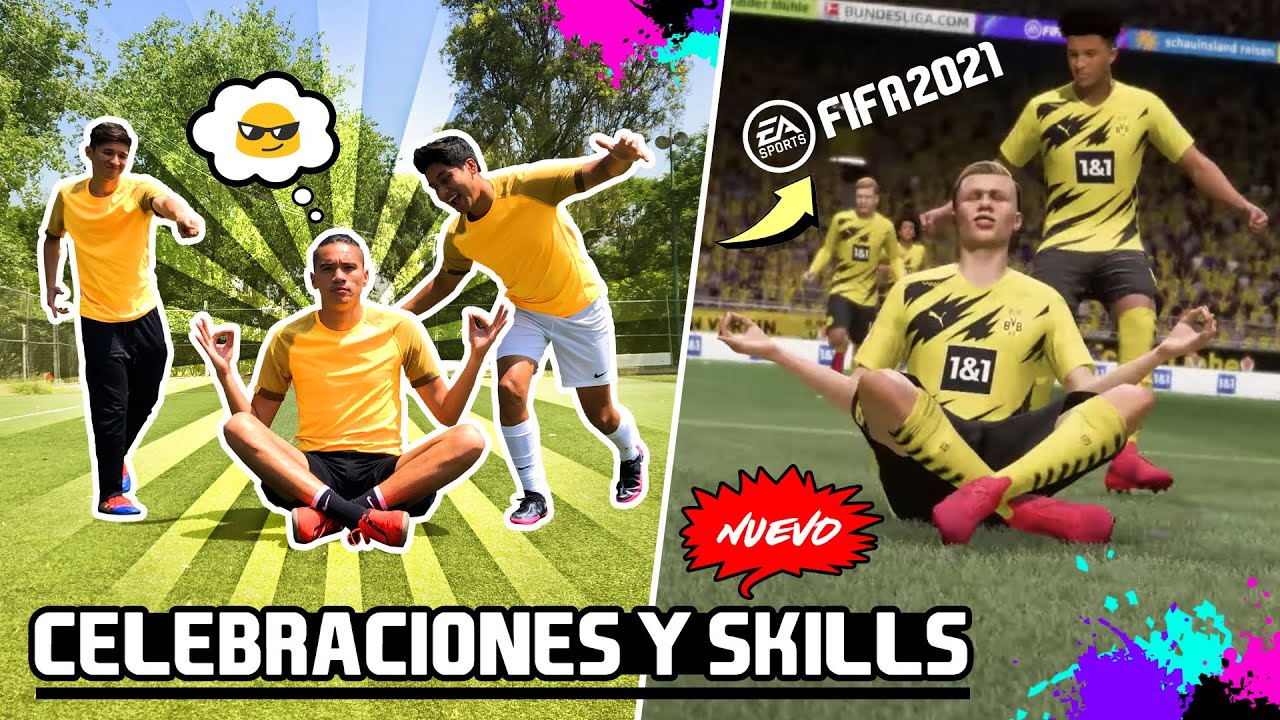 TOP 7 MEJORES SKILLS & CELEBRACIONES ‼️NUEVAS‼️ en FIFA 21 hechas en la VIDA REAL ⚽️