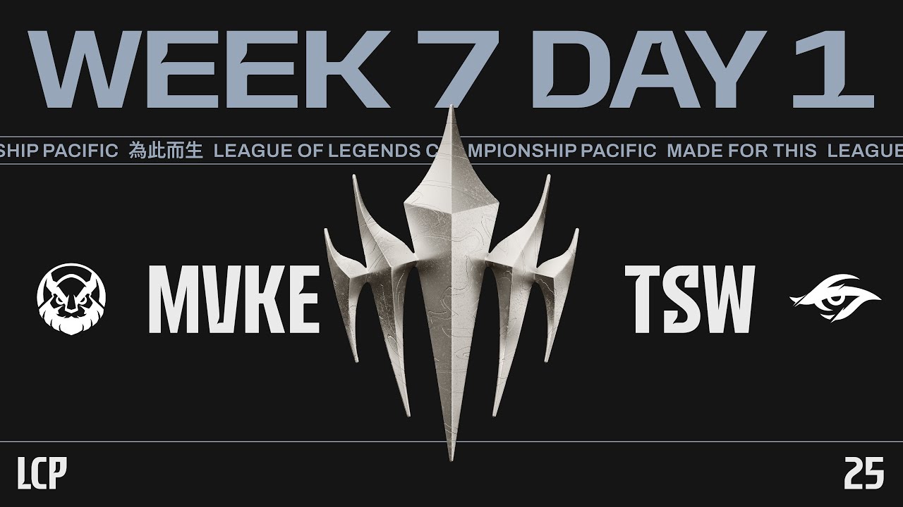 [EN] MVKE vs TSW | 2025 LCP Season Finals Week 7 Day 1
