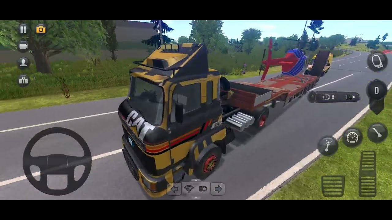 Truck Simulator : Ultimate - BMC FATIH (1997) | Transportation of Helicopter | Normal Driving #video