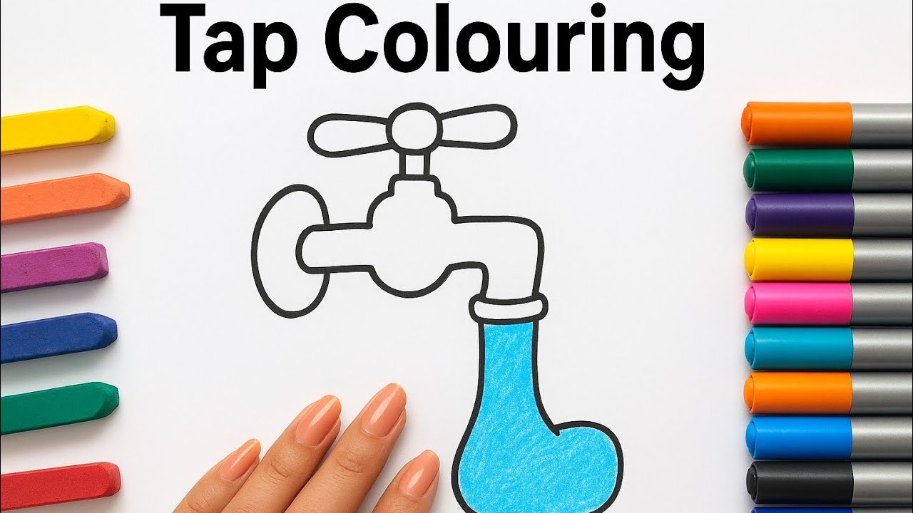 🎨Most satisfying Tap colouring/Relaxing & Soothing Art Videos 🌈