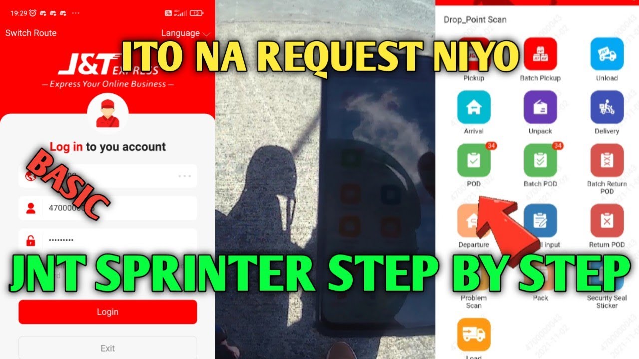JNT Express/Paano gamitin ang sprinter kapag nagdedeliver ng mga parcel  Part 2