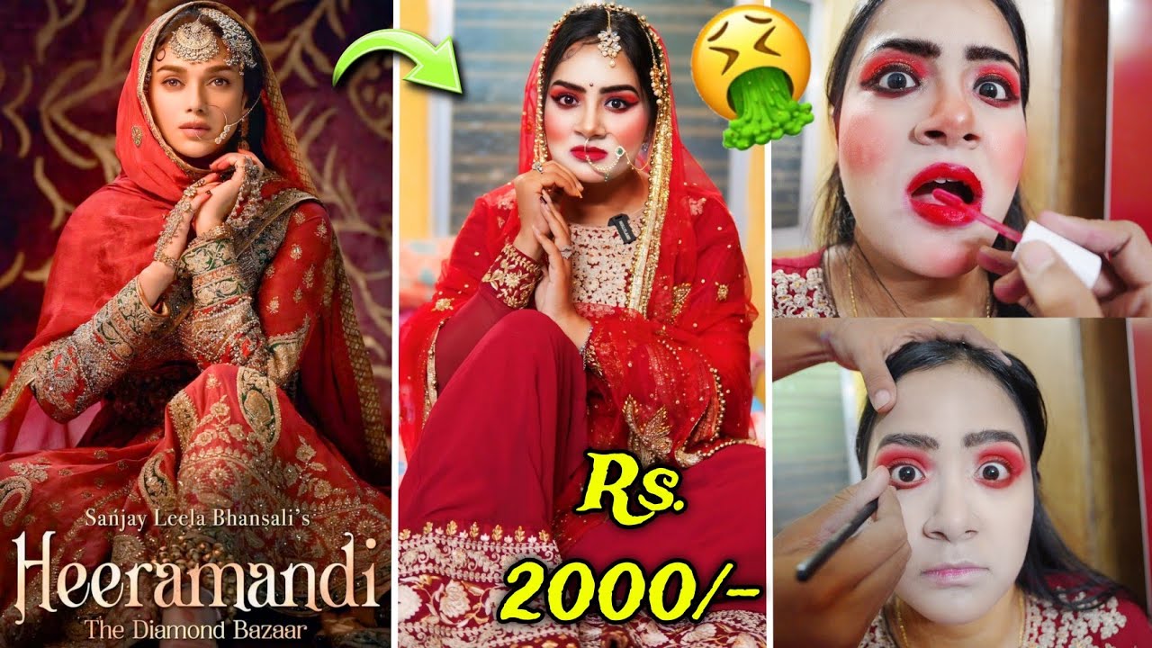 WORST Reviewed Makeup Artist did *HEERAMANDI* Makeup on Me 🤮 So Painful 😰