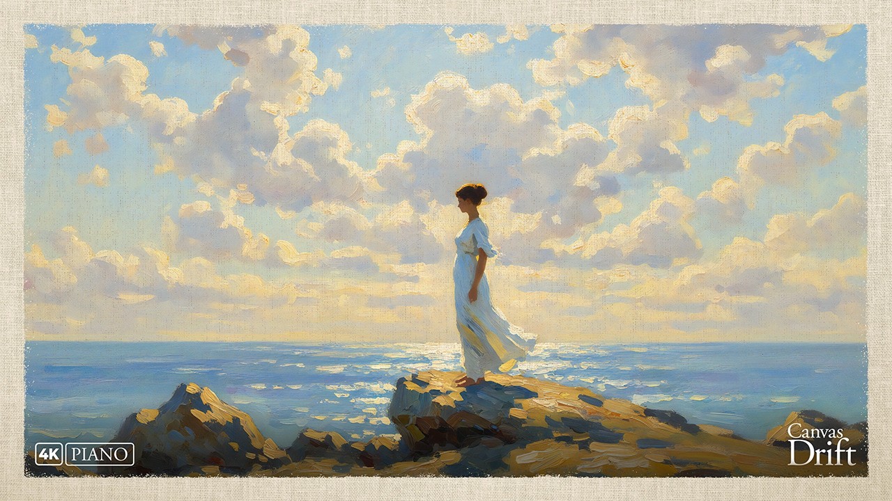 Edge of Quiet Light – Soft Piano & Romantic Impressionist Seascape for Emotional Clarity and Calm