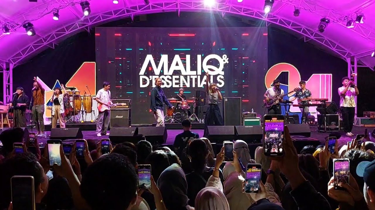 konser pertama Maliq & D'Essentials live di th 2023, allobank food fest, jakarta 20 jan 2023
