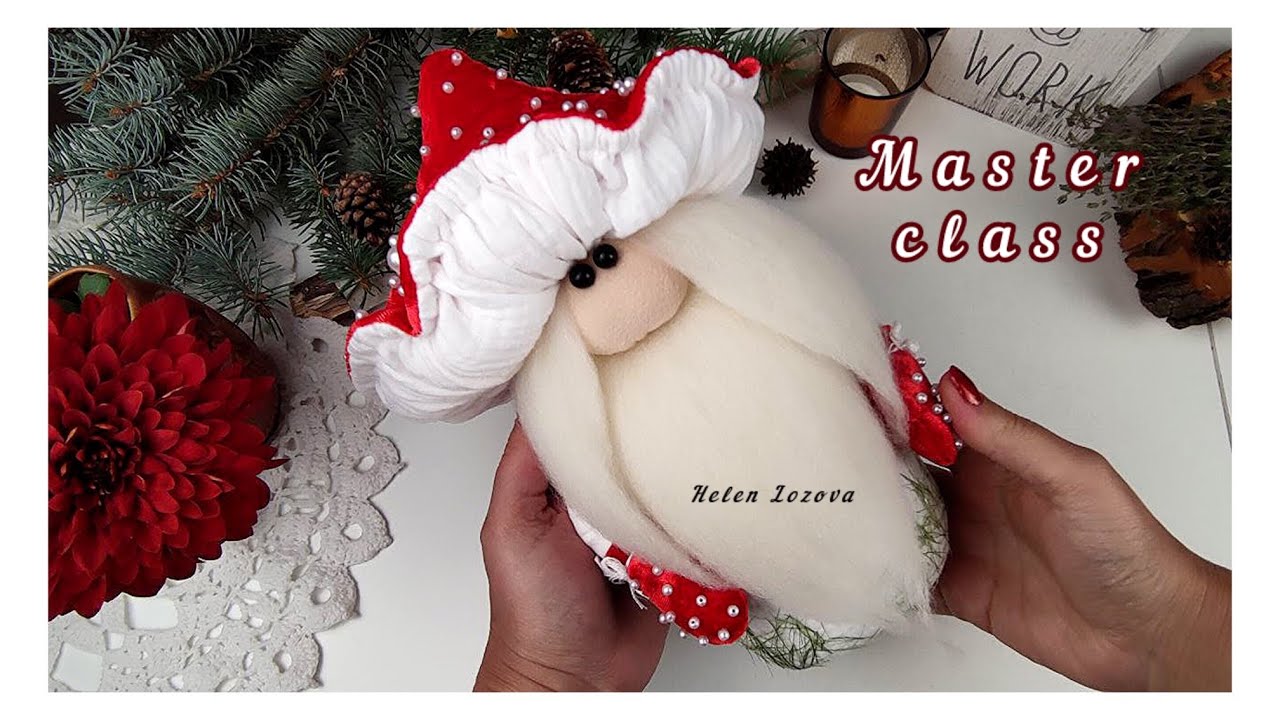 Scandinavian Mushroom gnome. Fly Agaric Gnome Pattern HandMade. DIY