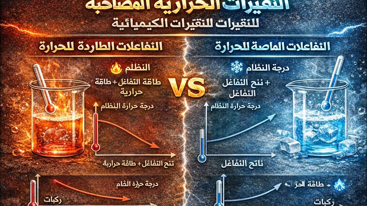 شرح درس التغيرات الحرارية المصاحبة للتغيرات الكيميائية كامل و حصريا علوم 2 إعدادى الترم الثانى 2026