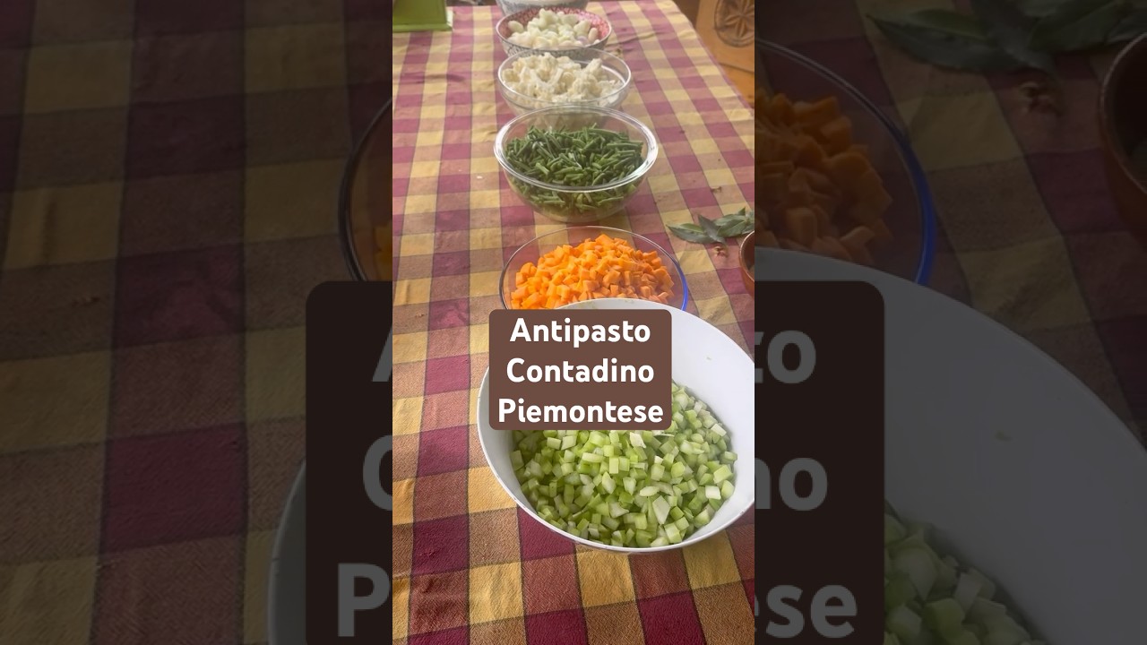 Antipasto Contadino Piemontese 🥕 #wildlife #autoproduzione #antipasto #piemonte #food