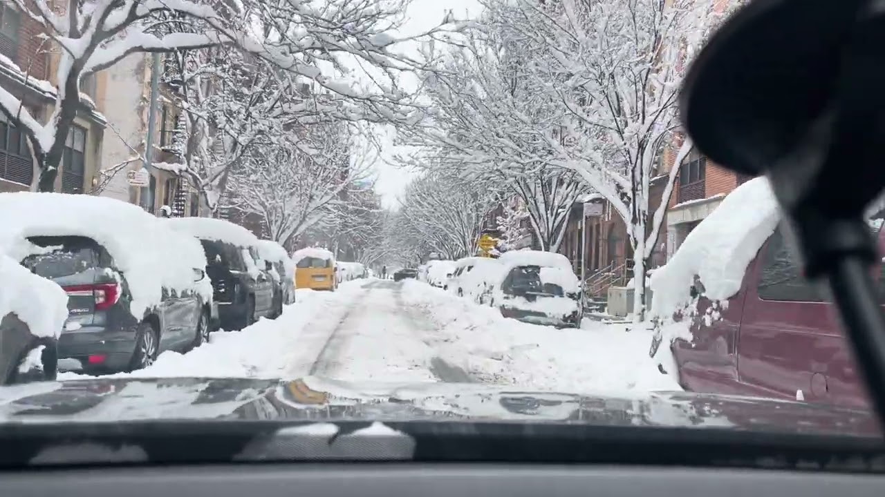 así quedó la nevada en newyork
