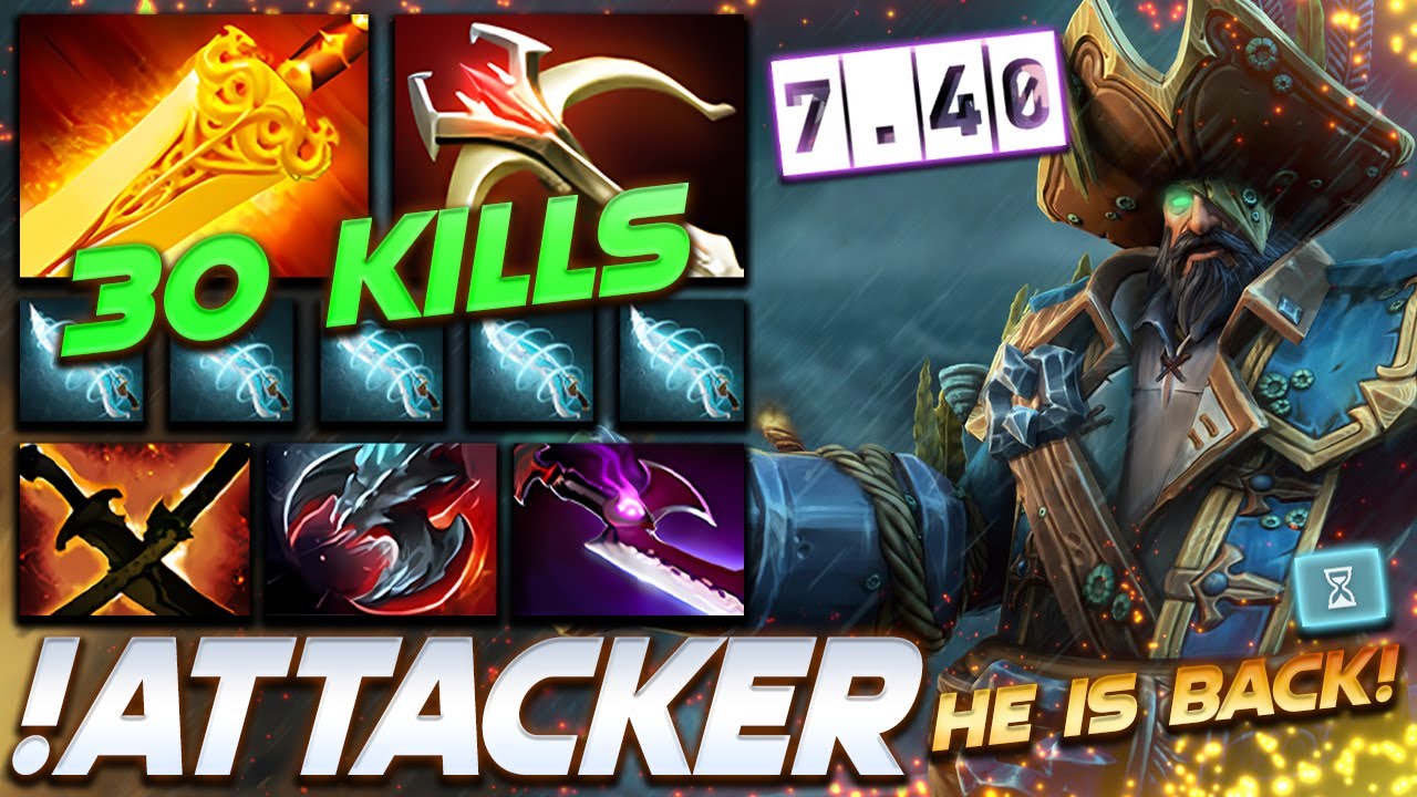 [7.40] Attacker LEGENDARY Kunkka is BACK 30 KILLS - Dota 2 Pro Gameplay [Watch & Learn]