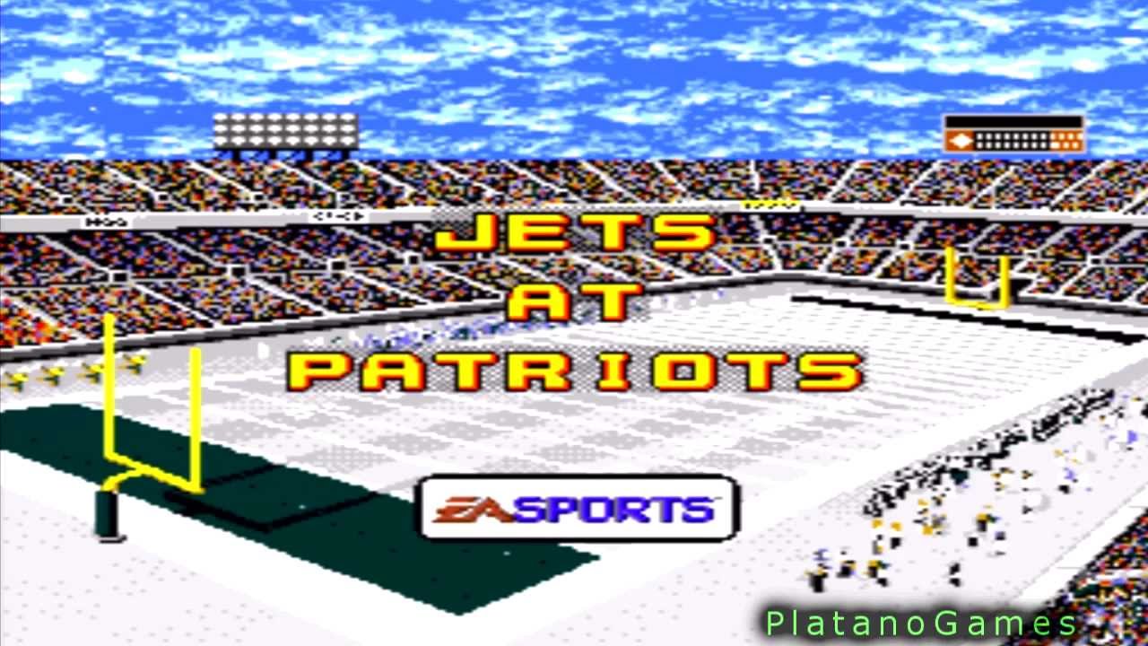 Classic Madden NFL Football - New York Jets vs New England Patriots - 1st Quarter - HD