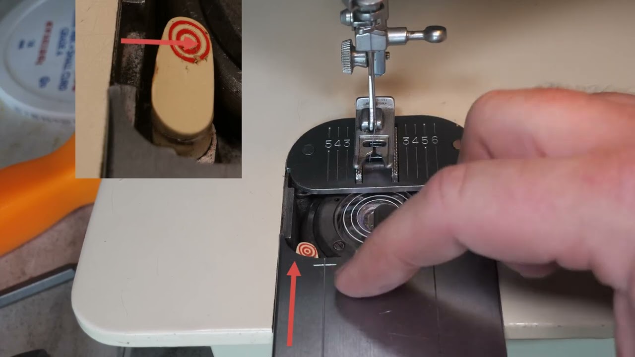 Заправка ниток и намотка шпульки Singer Touch and Sew 750