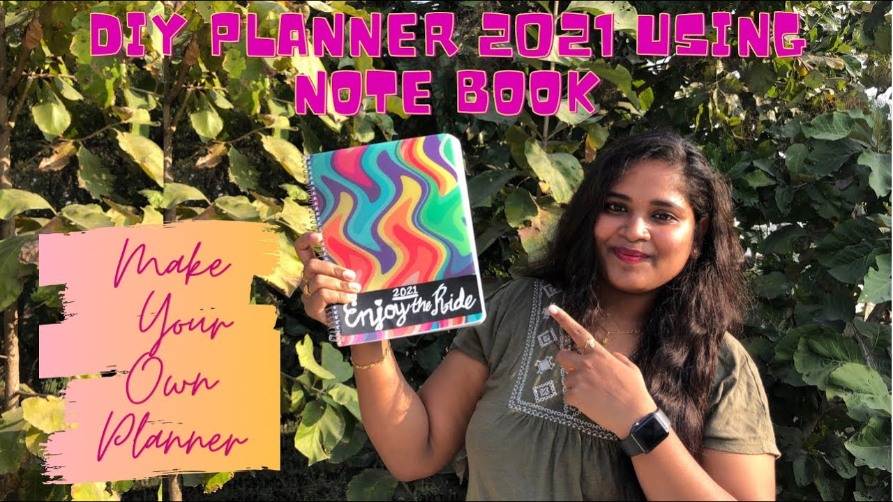 #planner DIY Planner From NoteBook For 2021 | Easy & Affordable Planner | Simple & Minimal Journal