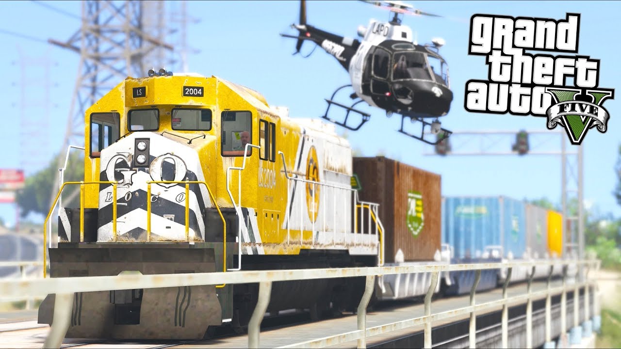 Hijacking a Train in GTA 5!!