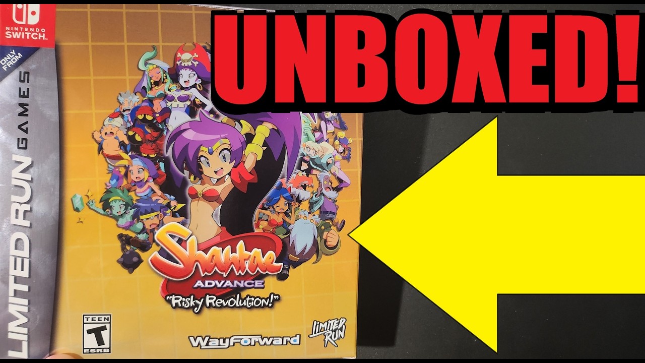 Unboxing Shantae: Risky Revolution on the Nintendo Switch from Limited Run Games!