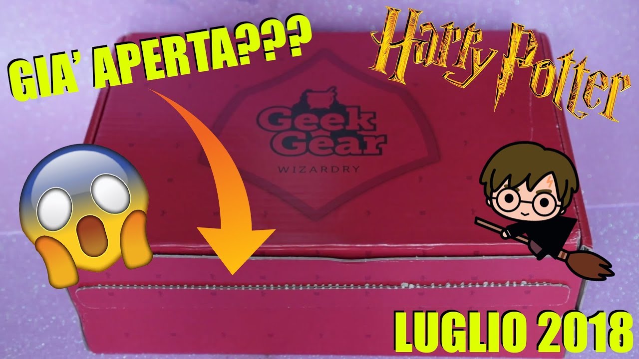 😱GIA' APERTA!??!!?😱 -😍 HARRY POTTER BOX - LUGLIO 2018 - By Geek Gear😍