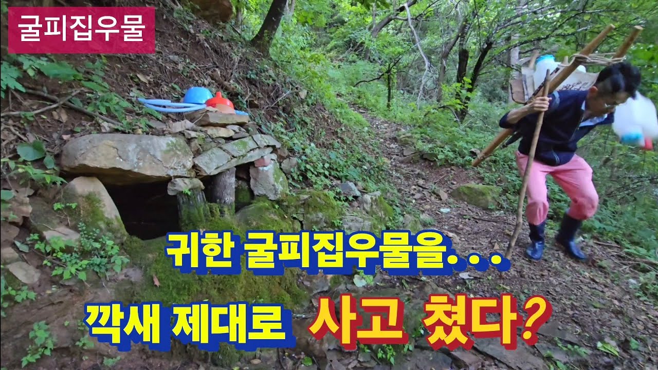 한방울도 아까운 굴피집우물을 어설픈 애가 낭떠러지로 떨어뜨리는데...?