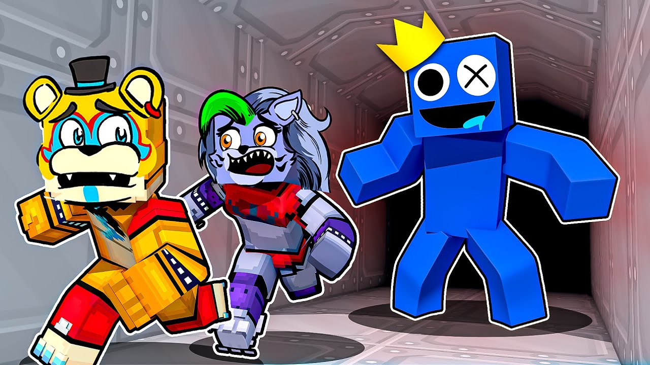 Rainbow Friends TAKE OVER?! in Minecraft Security Breach