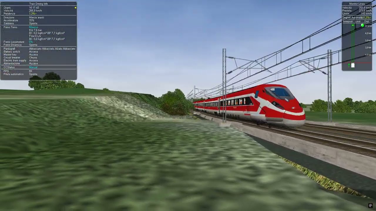 Viaggio da Firenze S.M.N. a Milano C.le con il Frecciarossa 1000 via AV 1Pt.