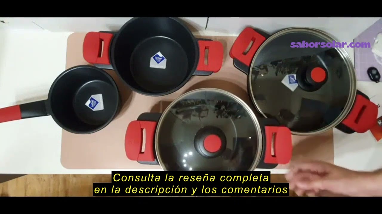 Reseña del BRA Premiere Batería 7 Piezas Aluminio Fundido Antiadherente, apta para todo tipo de Coci