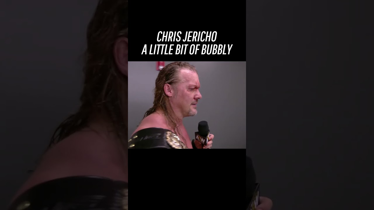 Chris Jericho A Little Bit OF Bubbly#aew #chrisjericho  #wrestlingentertainment #sportsentertainment