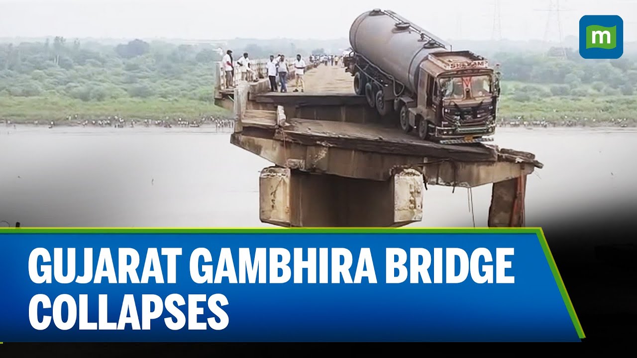 Vehicles Fall Into Gujarat&rsquo;s Mahisagar River As Bridge Collapses; Several Killed