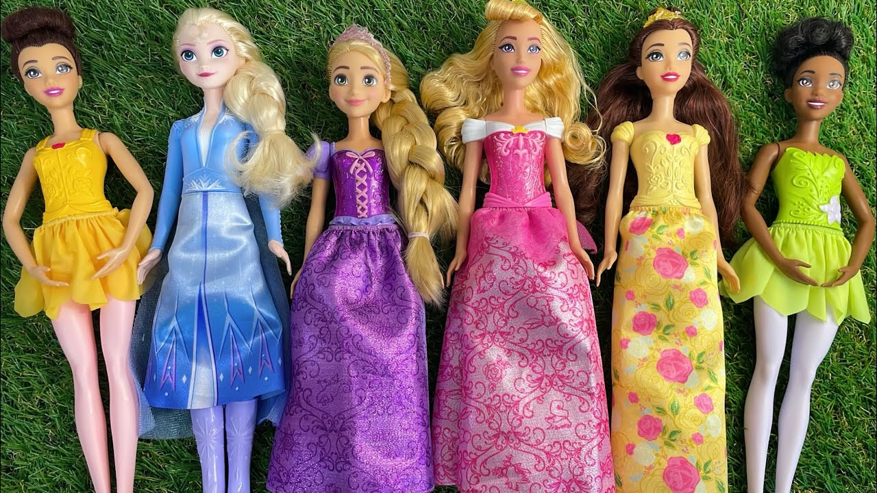 8 Minutes Satisfying with Unboxing Disney Playset Frozen Elsa, Anna, Ariel, Cinderella Doll | ASMR 