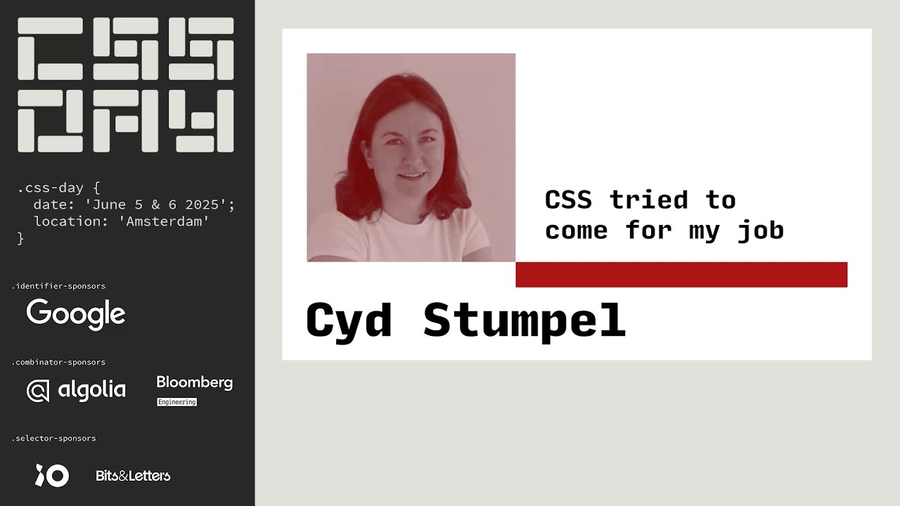 CSS пытался добиться моей работы — Сид Стампел — День CSS 2025