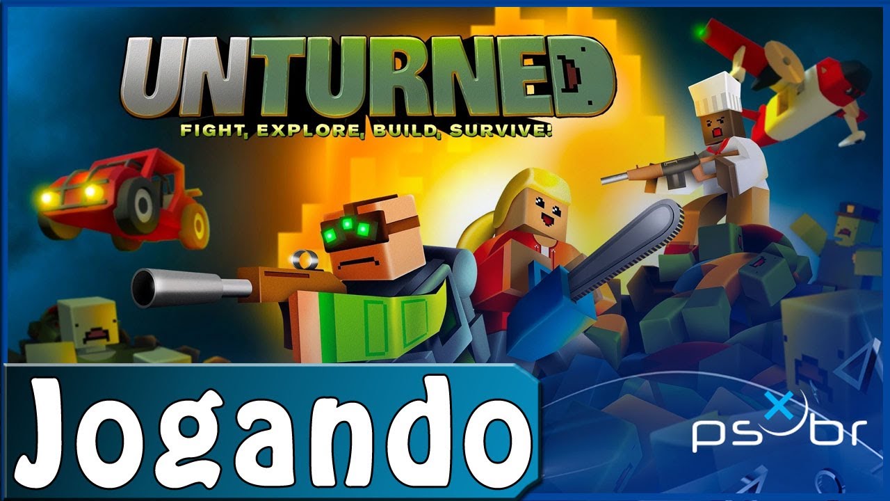 Unturned (PS4) - Gameplay - Primeiros 58 Minutos / First 58 Minutes