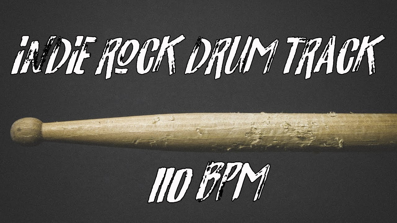 Indie rock drum beat 110 bpm