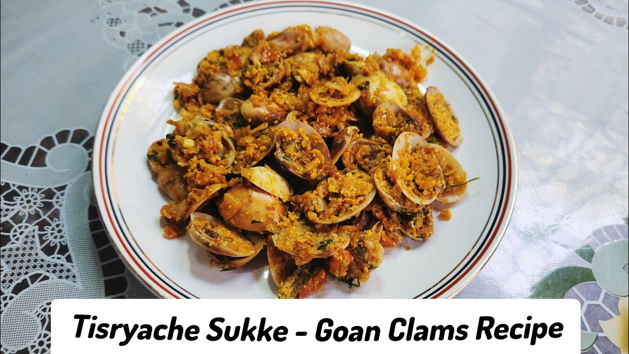Tisryache Sukke | Goan Clams Recipe | Tisreo Dry Goan Style Recipe