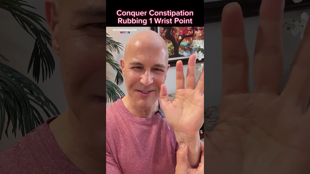 Conquer Constipation Rubbing 1 Wrist Point!  Dr. Mandell