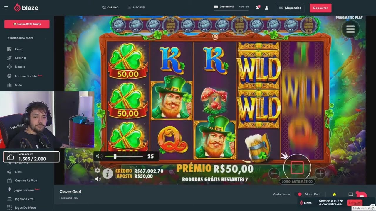 Weedz&atilde;o forrando muito no Clover Gold