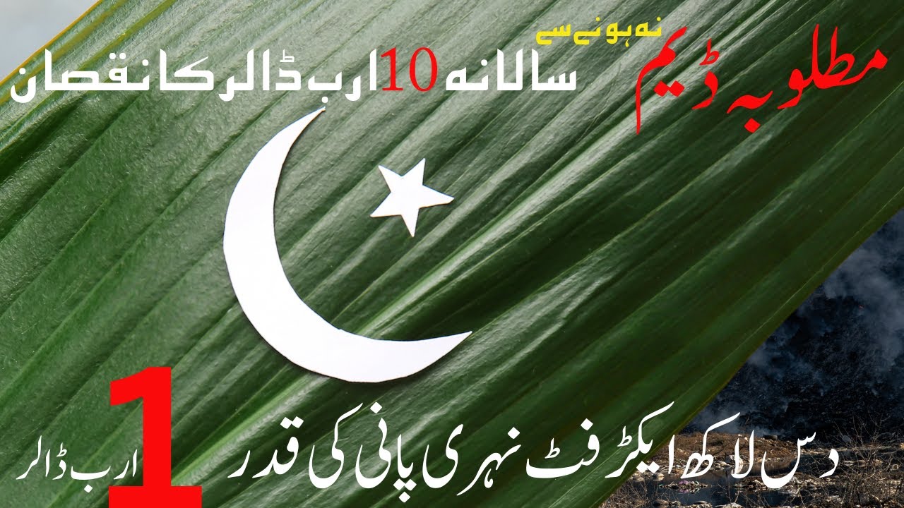 Water Security: Pakistan's most Critical Development Challenge ( پاکستان کا 10 ارب ڈالر کا نقصان)