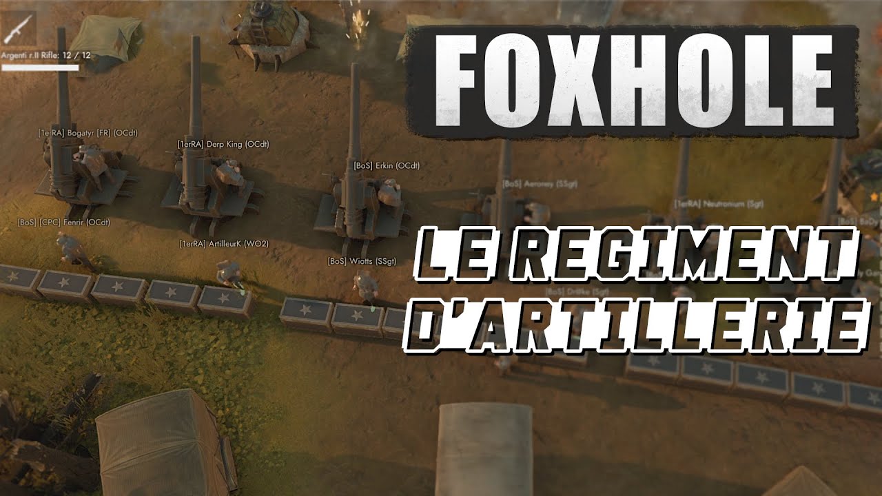 Le régiment d'artillerie : 6 canons de 120mm/150mm ! [Foxhole]