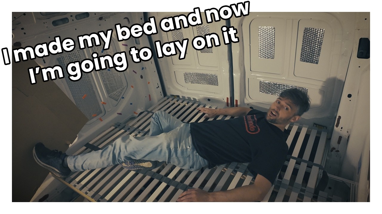 Fitting the Bed Frame in Our Campervan! 🛏️ (Van Build Ep06)