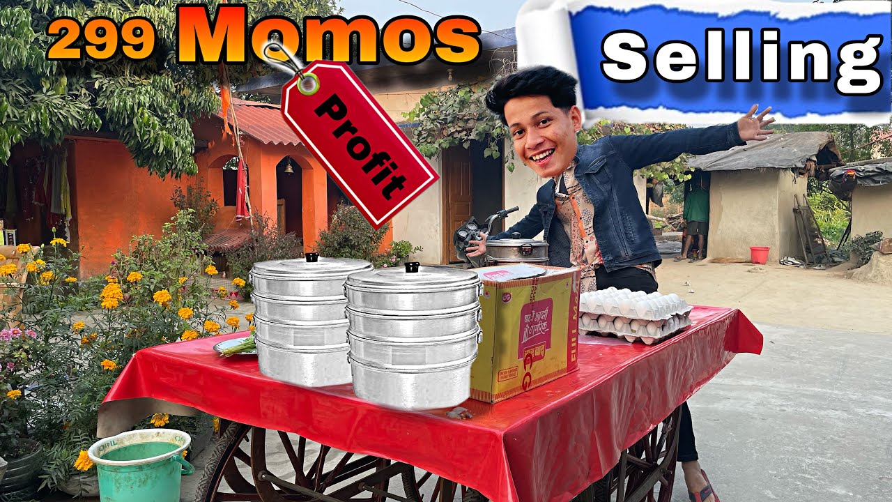 299 Momos Making Challenge !! And Selling In Market | Profit ?😱