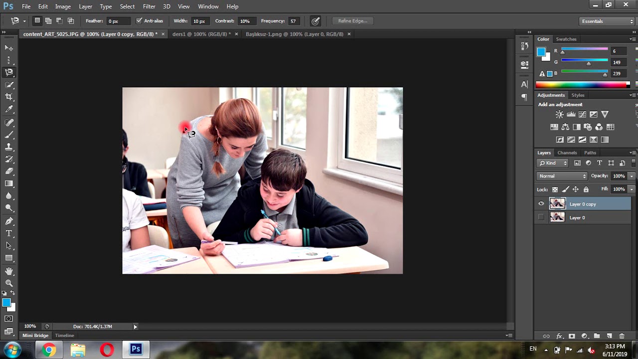 Adobe Photoshop - Dərs 1 - Seçim alətləri