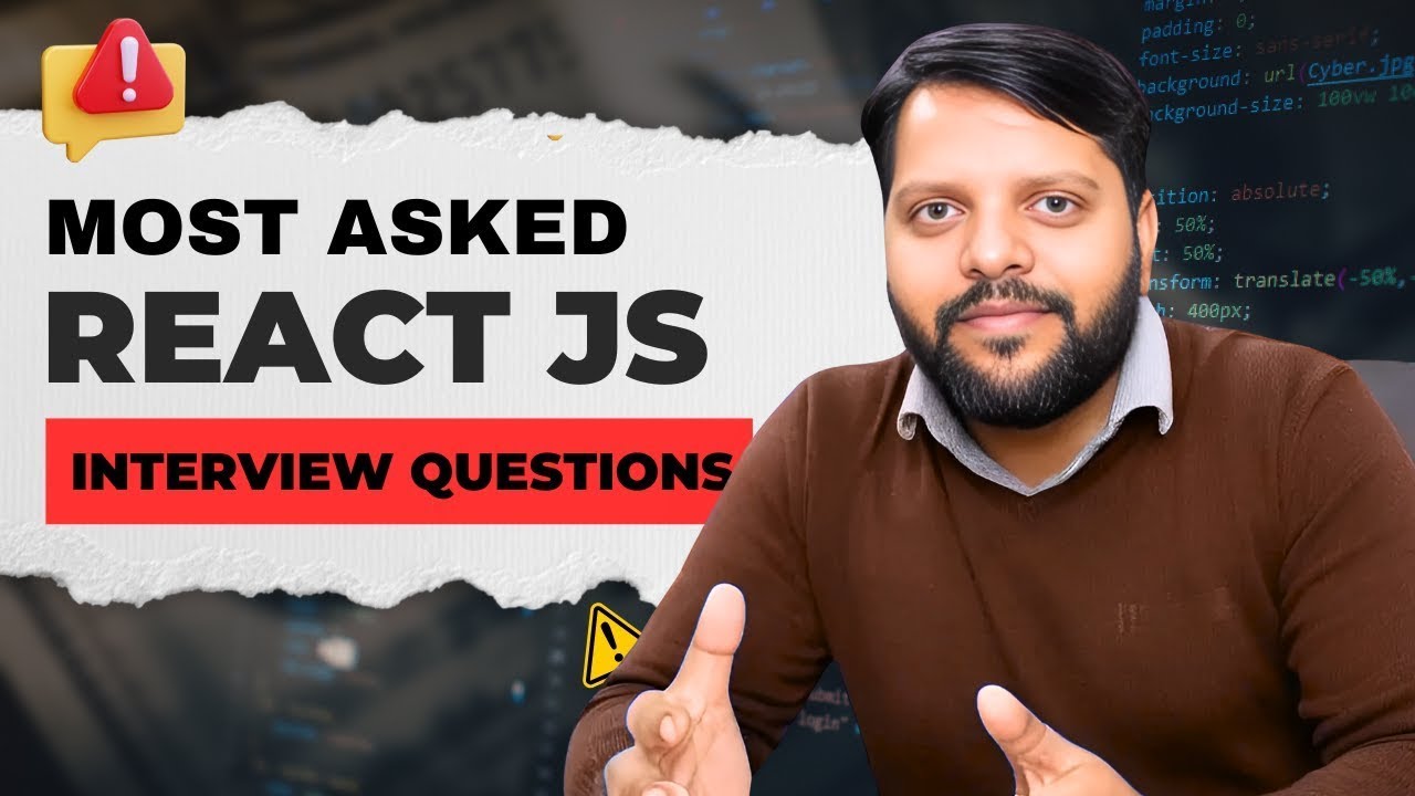 Top 50 Most Asked React JS Interview Questions   Crack Your Interview! #shivaconceptsolution